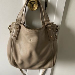 Kate Spade Medium Crossbody Tote in Taupe